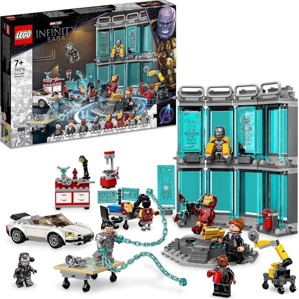 NEW LEGO Marvel Iron Man Armory Toy Building Set 76216 Avengers Lego Set with MK - Picture 8 of 16